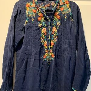 Johnny Was embroidered top